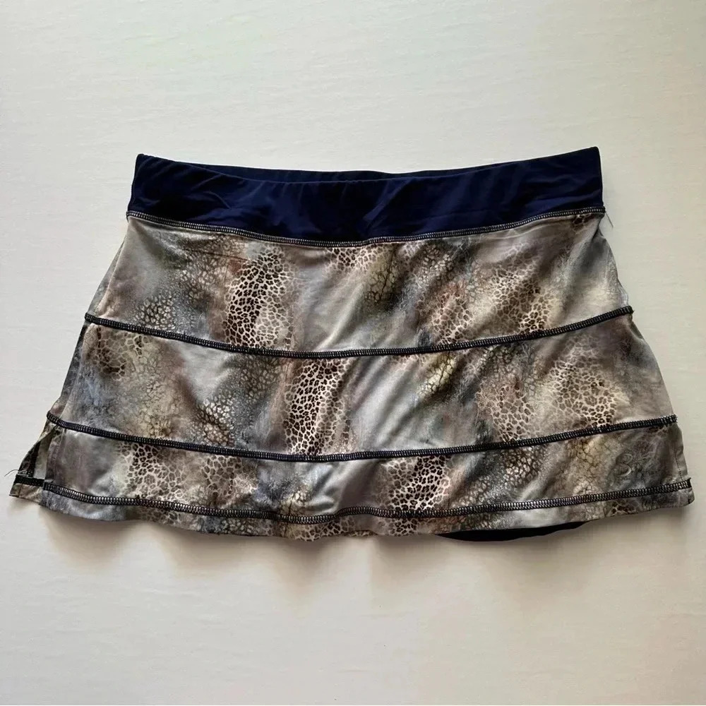 Sofibella Navy Blue Animal Print‎ Skort Size XL